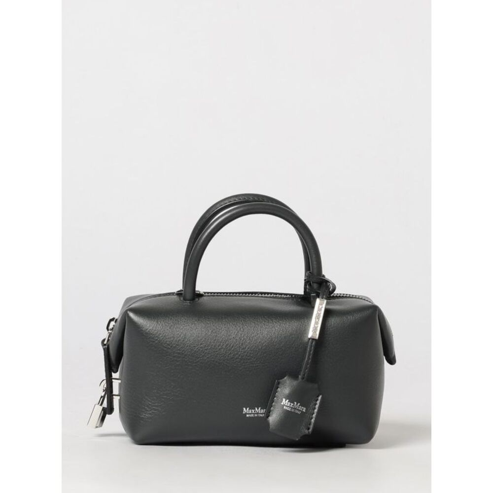 Max Mara Women Max Mara Holdall Mini Smooth Leather Boston Bag With Charm